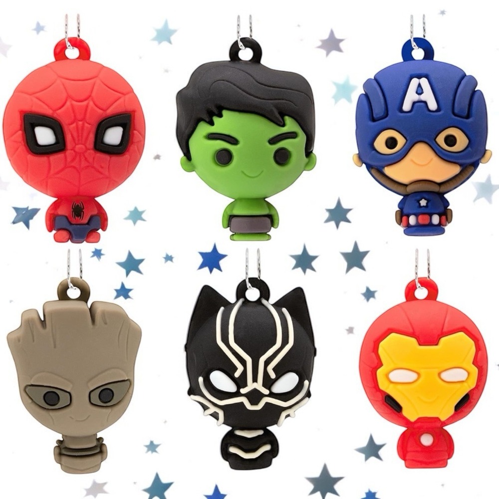 NEW 2021 Hallmark Marvel Comics Set of (6) Mini Ornament